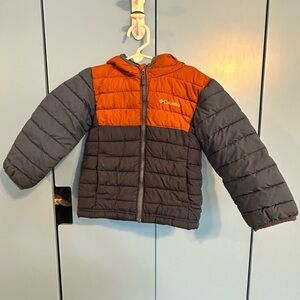 Columbia Rust and Navy Puffer Jacket